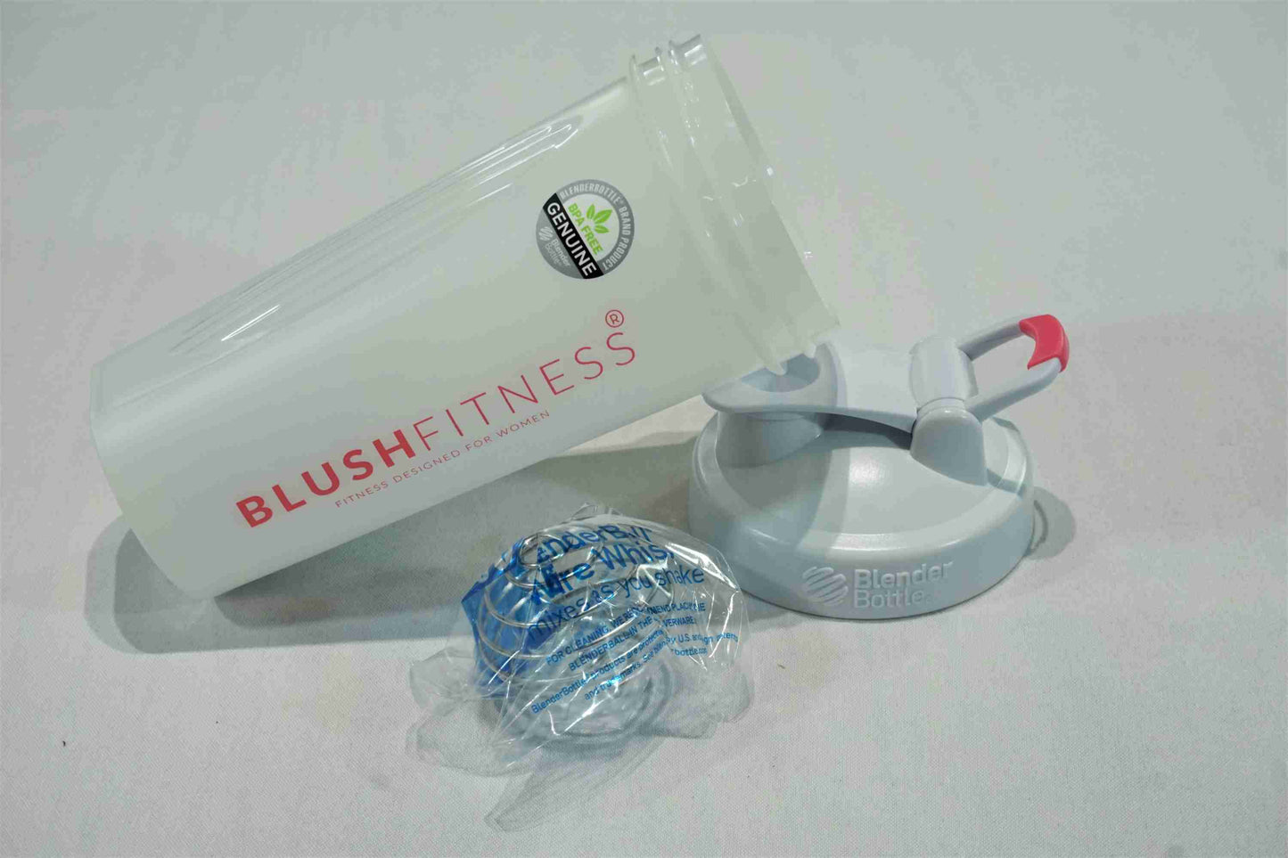BLUSH Fitness - Blender Bottle - White